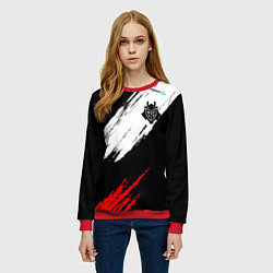 Свитшот женский G2 форма, цвет: 3D-красный — фото 2