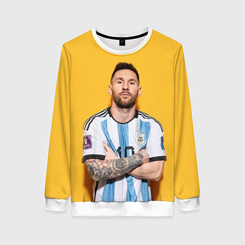 Женский свитшот Lionel Messi 10 / 3D-Белый – фото 1