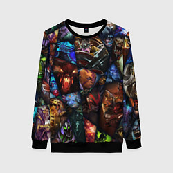 Женский свитшот Мозаика персонажи Dota 2