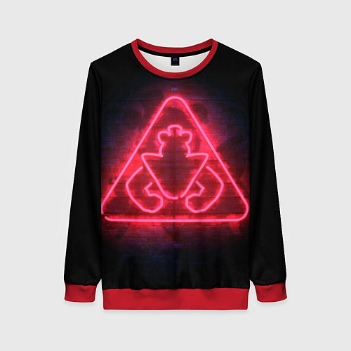 Женский свитшот Five Nights at Freddys: Security Breach / 3D-Красный – фото 1