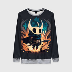 Свитшот женский Hollow Knight c посохом, цвет: 3D-меланж