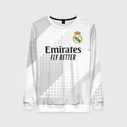 Свитшот женский ФК Реал Мадрид, цвет: 3D-белый