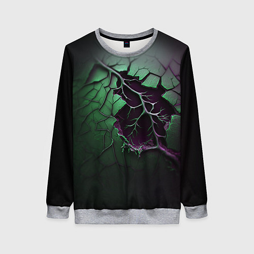 Женский свитшот Ветвь / 3D-Меланж – фото 1