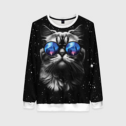 Женский свитшот Кот видит млечный путь