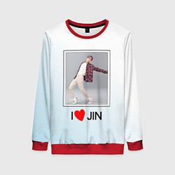 Женский свитшот Я люблю Джина