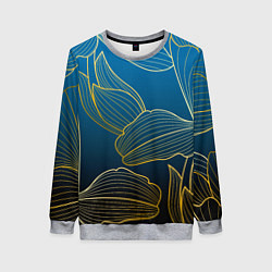 Свитшот женский Vanguard floral pattern, цвет: 3D-меланж