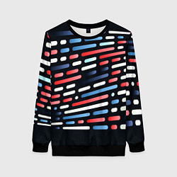 Свитшот женский Vanguard neon pattern, цвет: 3D-черный