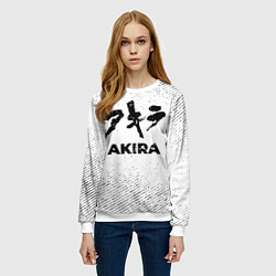 Свитшот женский Akira с потертостями на светлом фоне, цвет: 3D-белый — фото 2