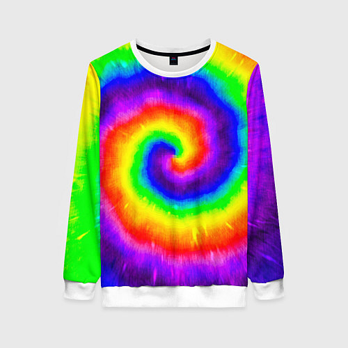 Женский свитшот Тай-дай / 3D-Белый – фото 1
