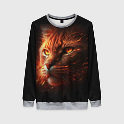 Женский свитшот Огненный рыжий кот