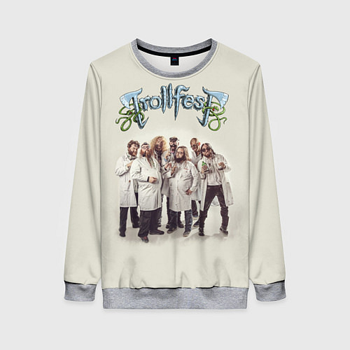 Женский свитшот Trollfest / 3D-Меланж – фото 1