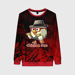 Женский свитшот Курочка ганстер - Чикен ган