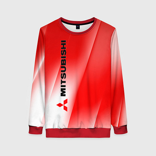 Женский свитшот Mitsubishi sign / 3D-Красный – фото 1