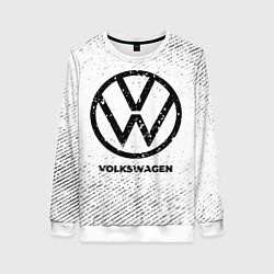 Женский свитшот Volkswagen с потертостями на светлом фоне