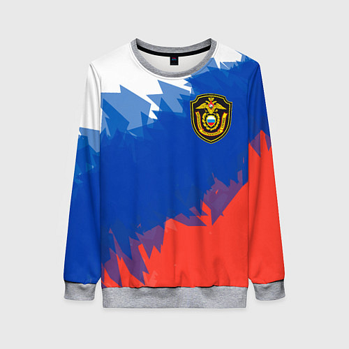 Женский свитшот Граница / 3D-Меланж – фото 1