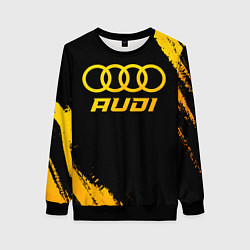 Свитшот женский Audi - gold gradient, цвет: 3D-черный