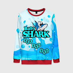 Свитшот женский Baby Shark Doo-Doo-Doo, цвет: 3D-красный