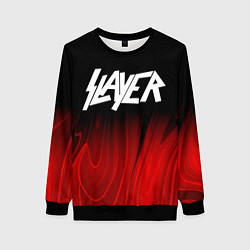 Женский свитшот Slayer red plasma