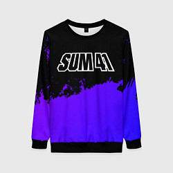 Женский свитшот Sum41 purple grunge