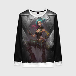 Женский свитшот Jinx art Arcane League of Legends