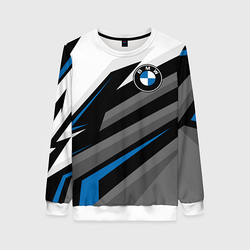 Женский свитшот БМВ - спортивная униформа / 3D-Белый – фото 1