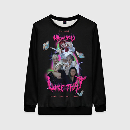 Женский свитшот Blackpink k-pop group / 3D-Черный – фото 1