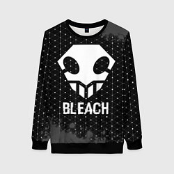 Свитшот женский Bleach glitch на темном фоне, цвет: 3D-черный