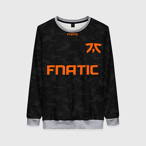 Женский свитшот Форма Fnatic pixels / 3D-Меланж – фото 1