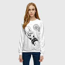 Свитшот женский Ramones и рок символ, цвет: 3D-белый — фото 2