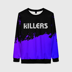 Женский свитшот The Killers purple grunge