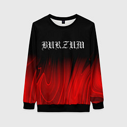 Свитшот женский Burzum red plasma, цвет: 3D-черный