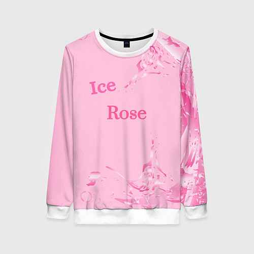 Женский свитшот Ice Rose / 3D-Белый – фото 1