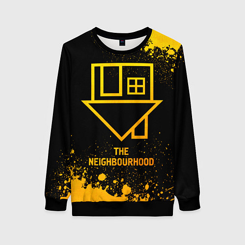 Женский свитшот The Neighbourhood - gold gradient / 3D-Черный – фото 1