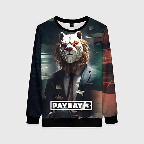 Женский свитшот Payday 3 lion / 3D-Черный – фото 1
