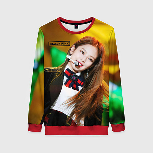 Женский свитшот Blackpink Jennie Kim / 3D-Красный – фото 1