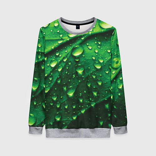 Женский свитшот Утренняя роса / 3D-Меланж – фото 1