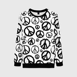 Женский свитшот Many peace logo