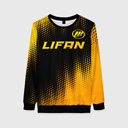 Женский свитшот Lifan - gold gradient: символ сверху