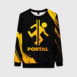 Женский свитшот Portal - gold gradient