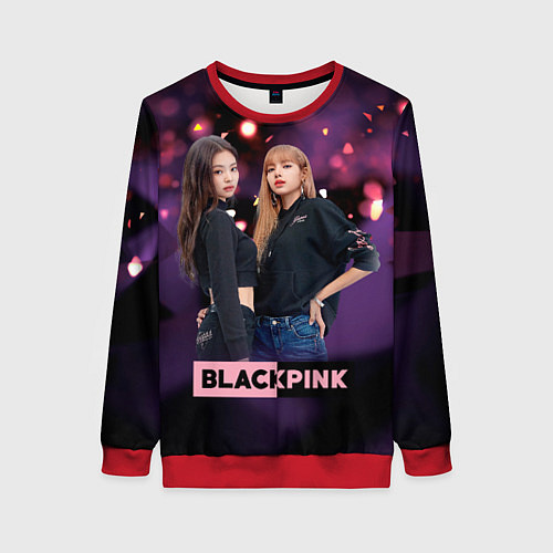 Женский свитшот Blackpink purple / 3D-Красный – фото 1