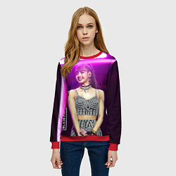 Свитшот женский Blackpink Lisa awarded, цвет: 3D-красный — фото 2