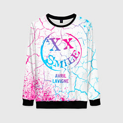 Женский свитшот Avril Lavigne neon gradient style