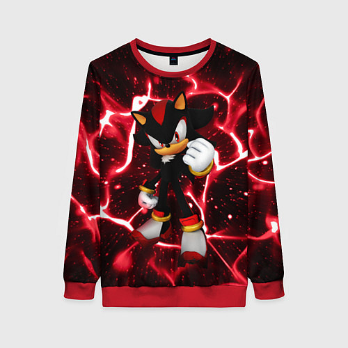 Женский свитшот Shadow the Hedgehog / 3D-Красный – фото 1