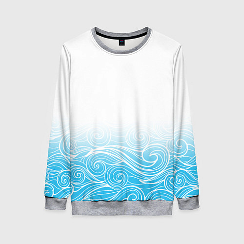 Женский свитшот Гинтама текстура / 3D-Меланж – фото 1