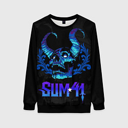 Женский свитшот Sum41 horns skull