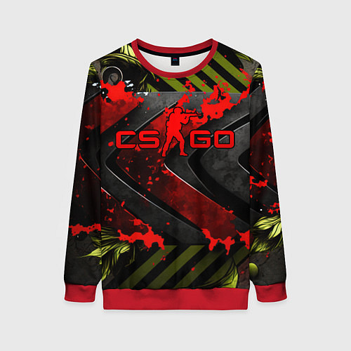 Женский свитшот CS GO red logo / 3D-Красный – фото 1