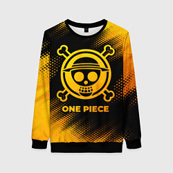 Женский свитшот One Piece - gold gradient