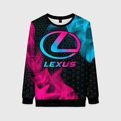 Женский свитшот Lexus - neon gradient