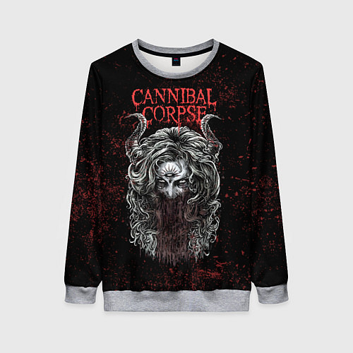 Женский свитшот Cannibal Corpse art / 3D-Меланж – фото 1