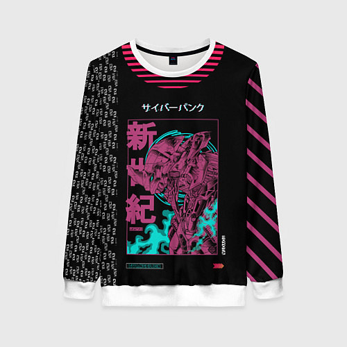 Женский свитшот Евангелион Ева 01 / 3D-Белый – фото 1